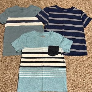 Three boys 3T striped shirts